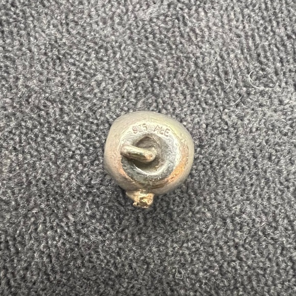 RETIRED Pandora Two Tone Apple & Worm - Picture 2 of 3